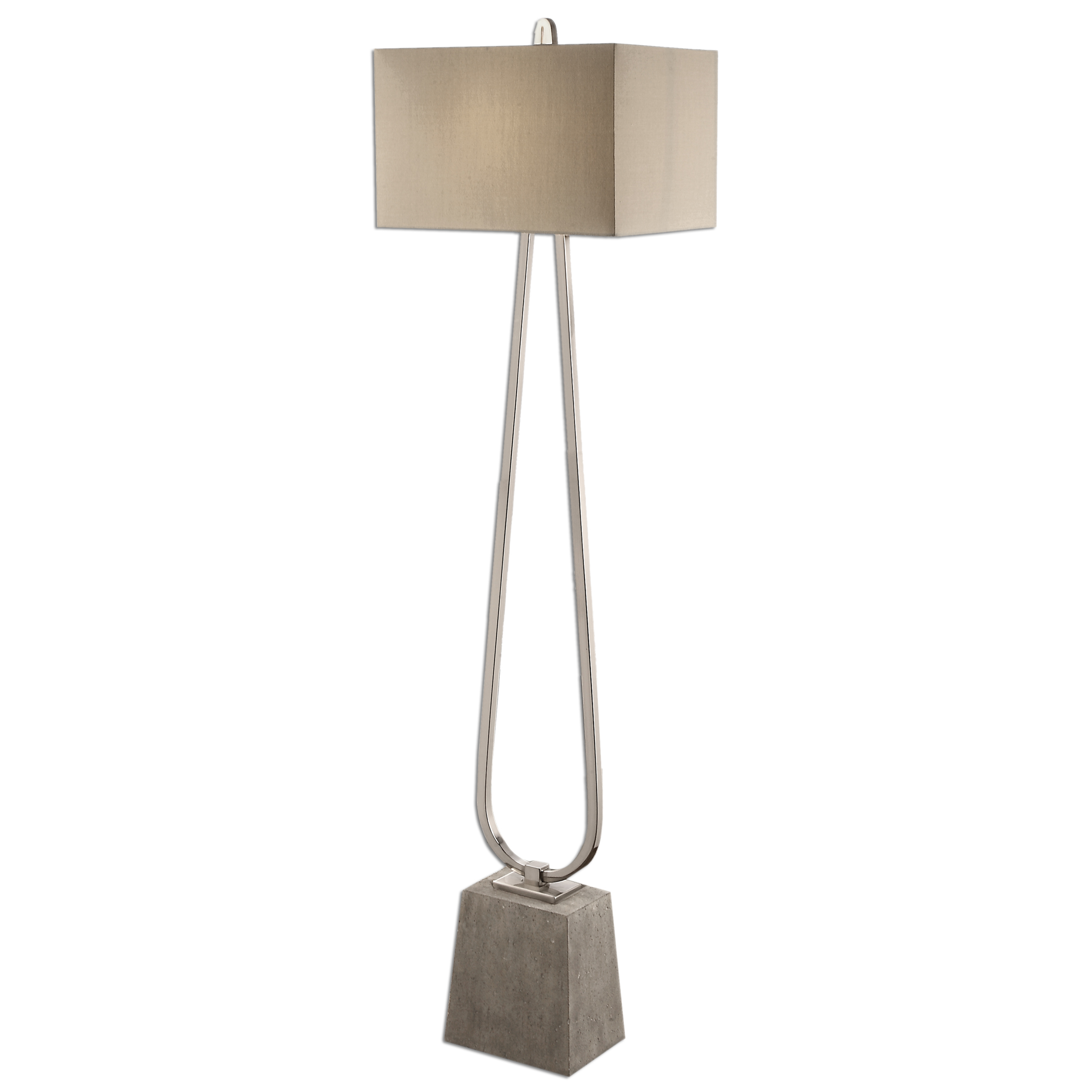 Picture of CARUGO POLISHED NICKEL FLOOR LAMP